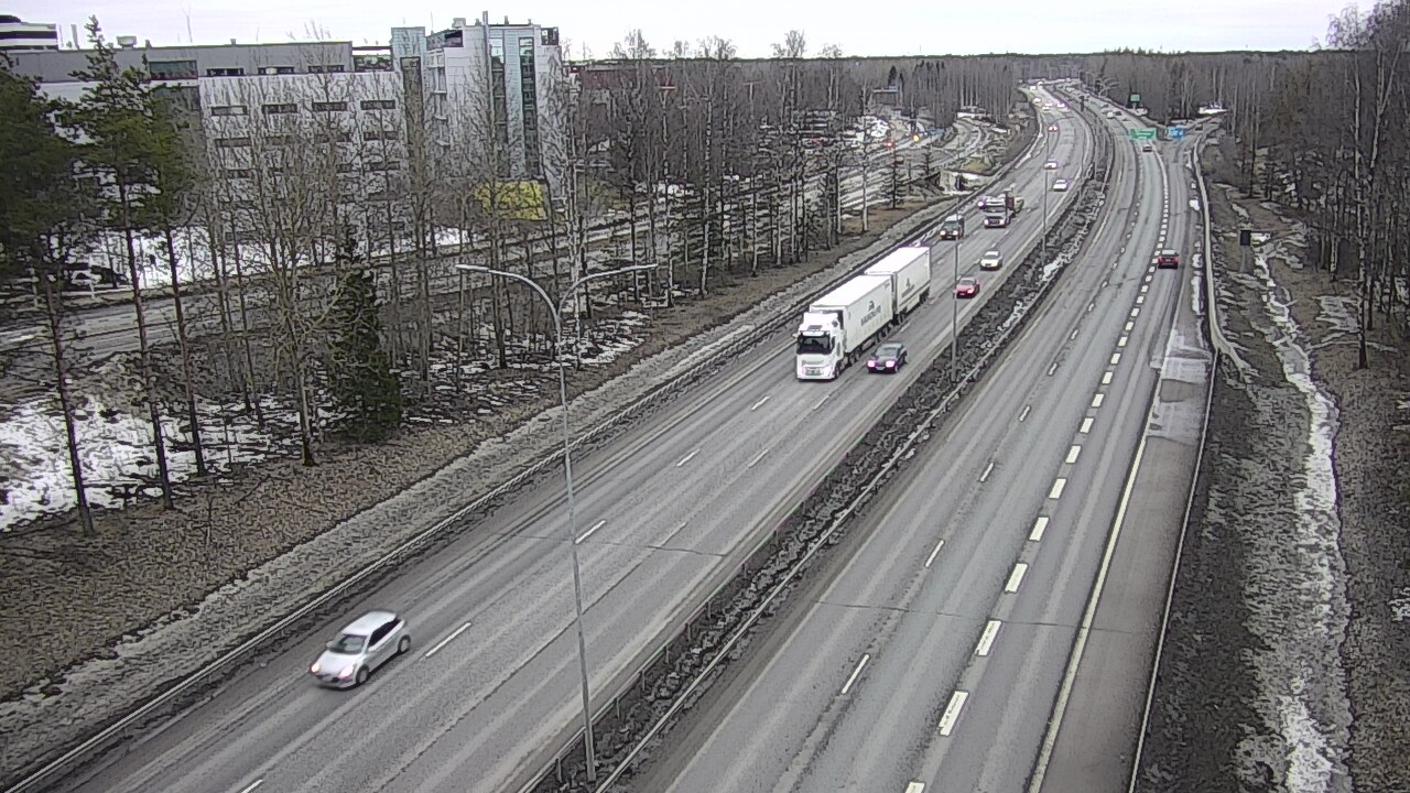 Weather Camera Image Väg 4 Uleåborg, Kontinkangas, Oulu, Pohjois-Pohjanmaa