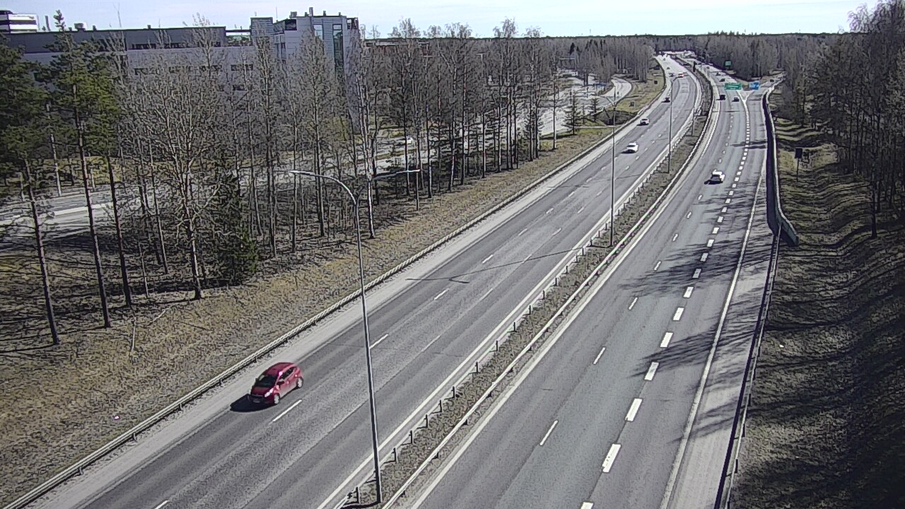 Weather Camera Image Väg 4 Uleåborg, Kontinkangas, Oulu, Pohjois-Pohjanmaa