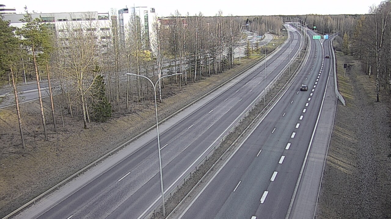 Weather Camera Image Väg 4 Uleåborg, Kontinkangas, Oulu, Pohjois-Pohjanmaa