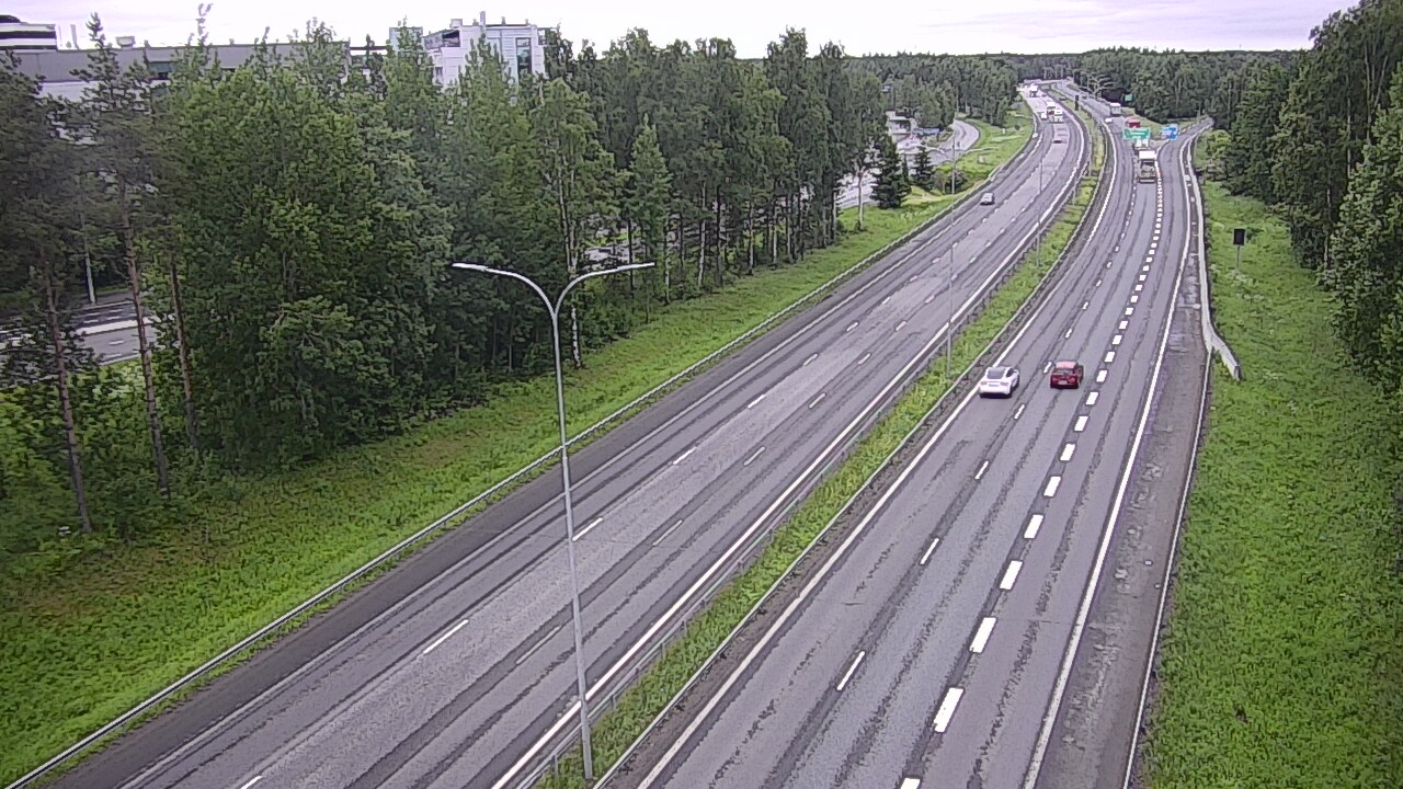 Weather Camera Image Väg 4 Uleåborg, Kontinkangas, Oulu, Pohjois-Pohjanmaa