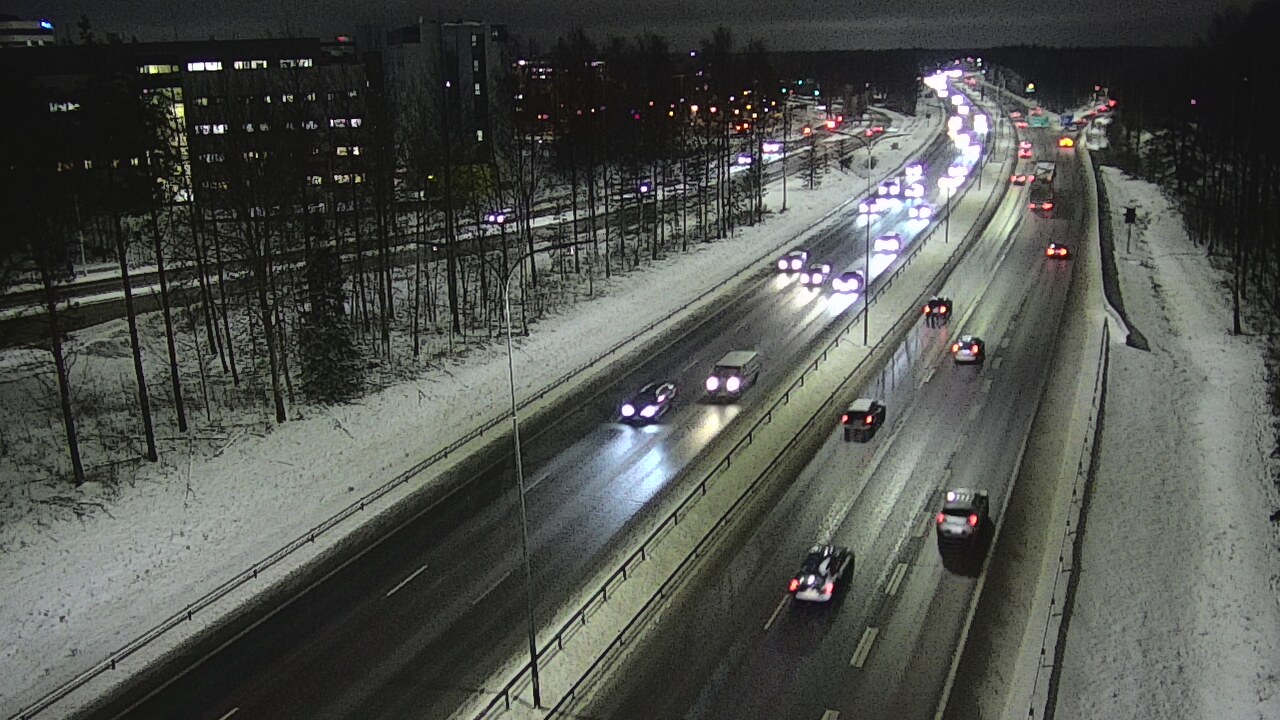 Weather Camera Image Road 4 Oulu, Kontinkangas, Oulu, Pohjois-Pohjanmaa