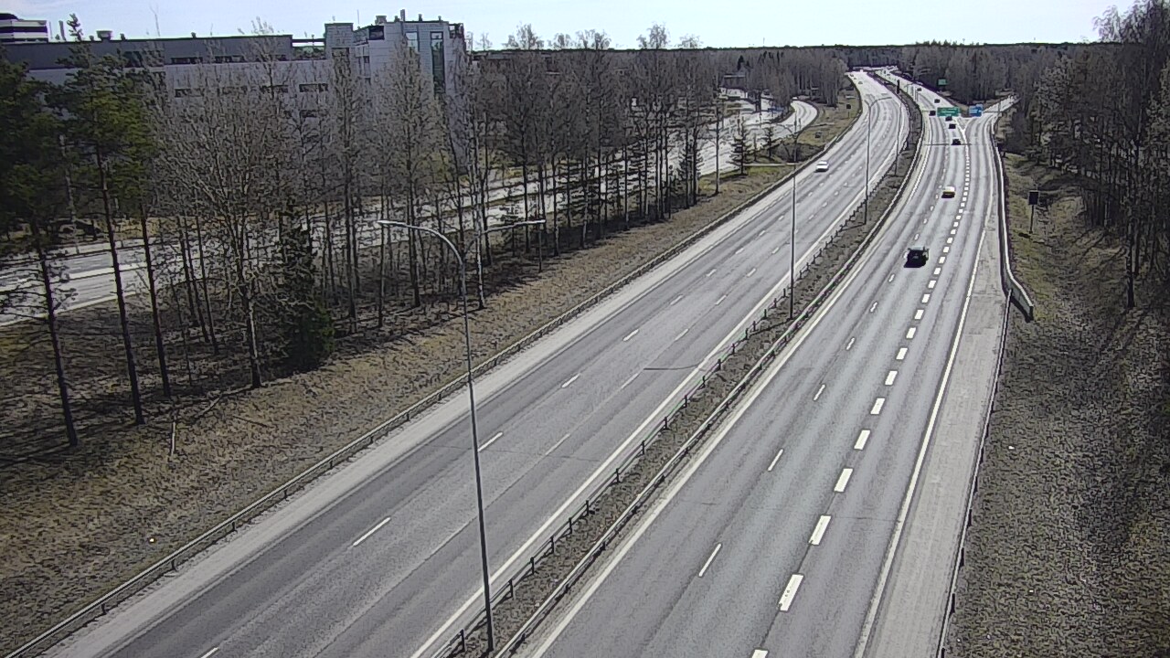 Weather Camera Image Väg 4 Uleåborg, Kontinkangas, Oulu, Pohjois-Pohjanmaa