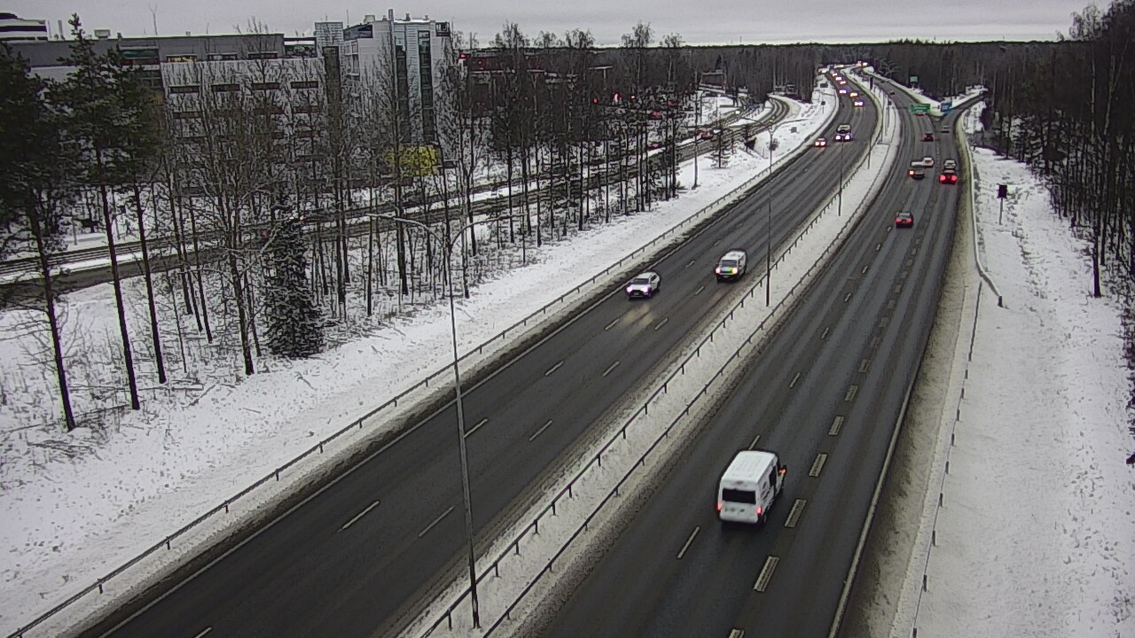 Weather Camera Image Road 4 Oulu, Kontinkangas, Oulu, Pohjois-Pohjanmaa
