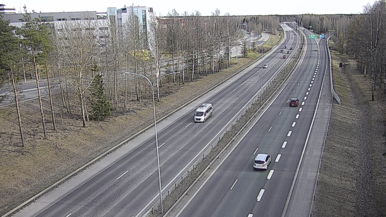 Weather Camera Image Väg 4 Uleåborg, Kontinkangas, Oulu, Pohjois-Pohjanmaa