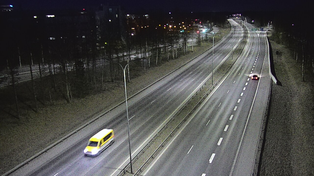 Weather Camera Image Väg 4 Uleåborg, Kontinkangas, Oulu, Pohjois-Pohjanmaa
