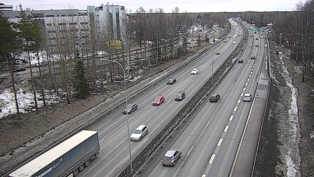 Weather Camera Image Väg 4 Uleåborg, Kontinkangas, Oulu, Pohjois-Pohjanmaa