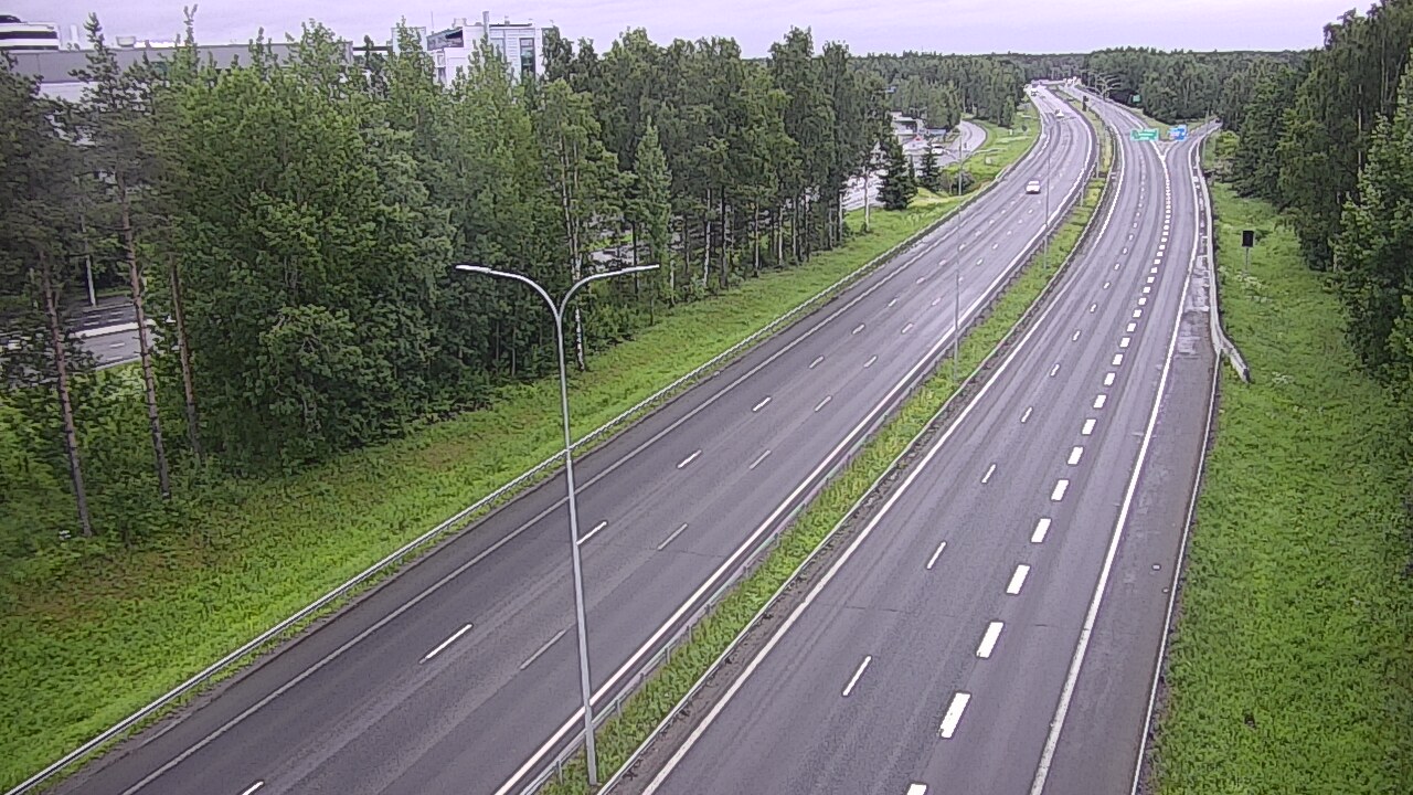 Weather Camera Image Väg 4 Uleåborg, Kontinkangas, Oulu, Pohjois-Pohjanmaa