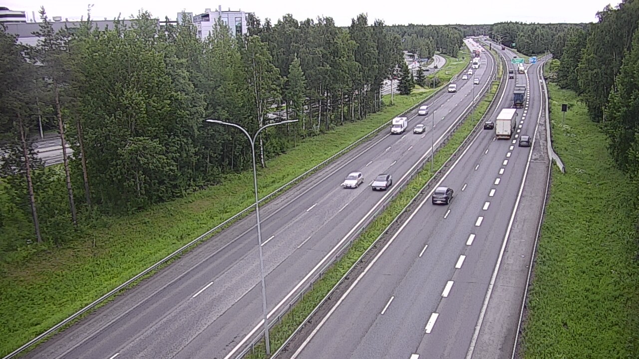 Weather Camera Image Väg 4 Uleåborg, Kontinkangas, Oulu, Pohjois-Pohjanmaa