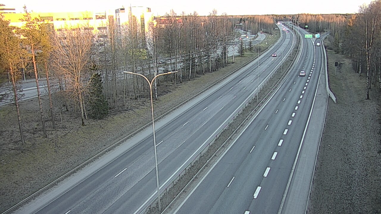 Weather Camera Image Väg 4 Uleåborg, Kontinkangas, Oulu, Pohjois-Pohjanmaa