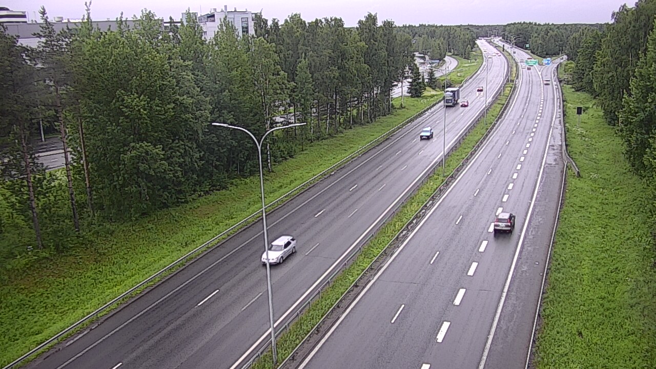 Weather Camera Image Väg 4 Uleåborg, Kontinkangas, Oulu, Pohjois-Pohjanmaa