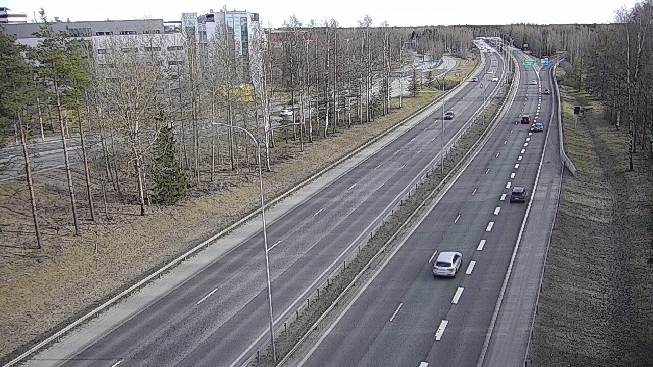 Weather Camera Image Väg 4 Uleåborg, Kontinkangas, Oulu, Pohjois-Pohjanmaa