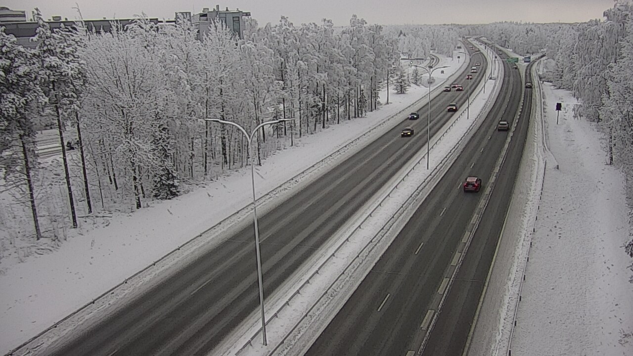 Weather Camera Image Road 4 Oulu, Kontinkangas, Oulu, Pohjois-Pohjanmaa