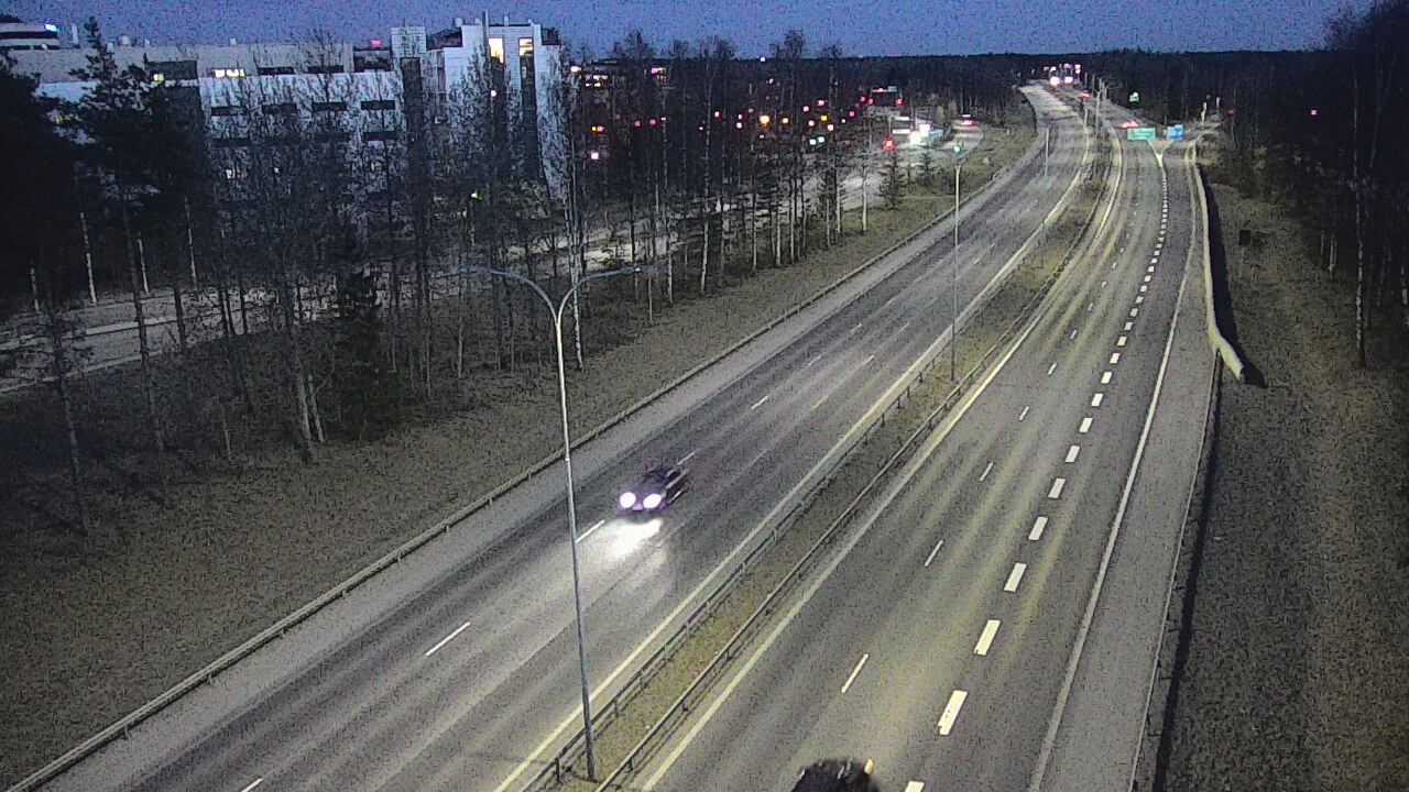 Weather Camera Image Väg 4 Uleåborg, Kontinkangas, Oulu, Pohjois-Pohjanmaa