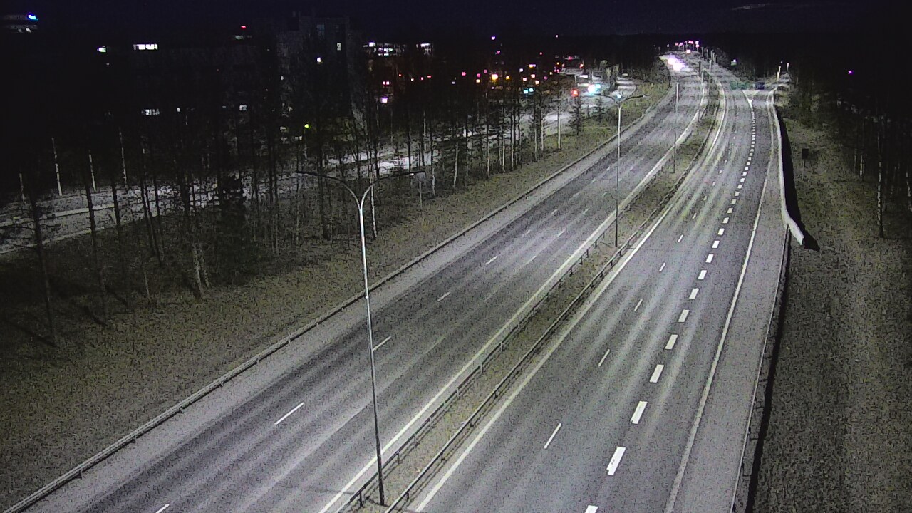 Weather Camera Image Väg 4 Uleåborg, Kontinkangas, Oulu, Pohjois-Pohjanmaa