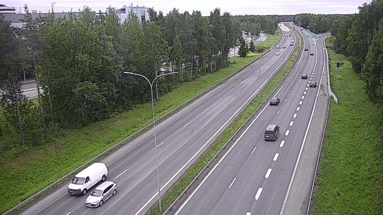 Weather Camera Image Väg 4 Uleåborg, Kontinkangas, Oulu, Pohjois-Pohjanmaa