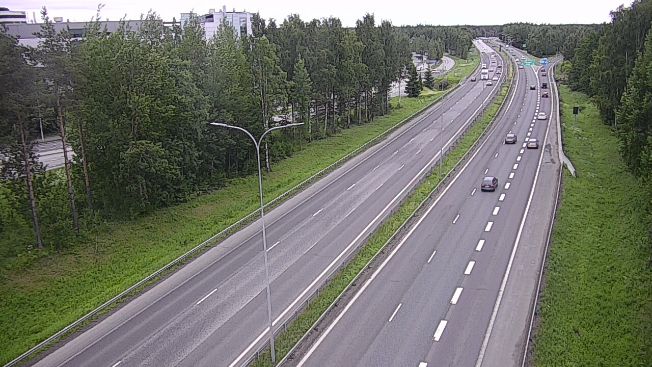 Weather Camera Image Road 4 Oulu, Kontinkangas, Oulu, Pohjois-Pohjanmaa