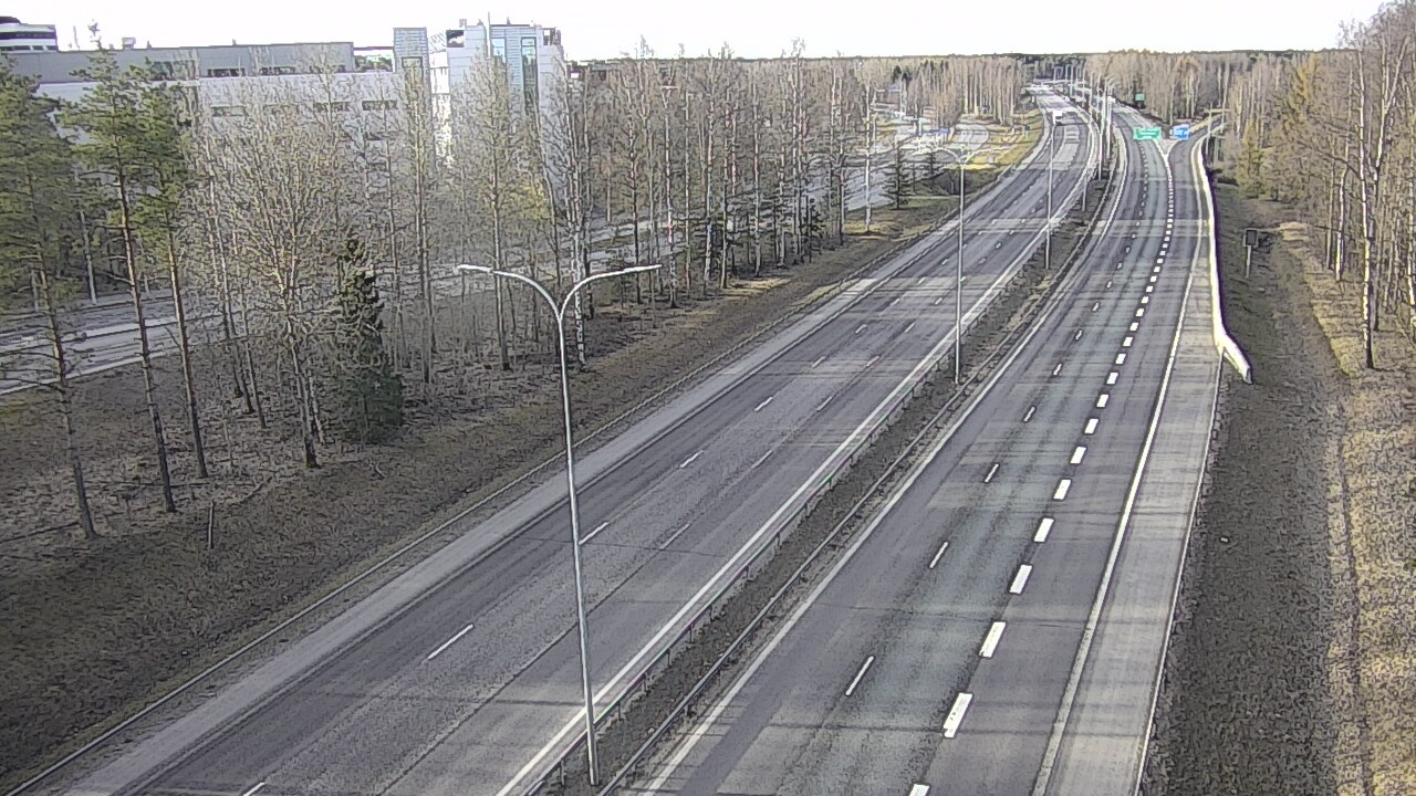Weather Camera Image Väg 4 Uleåborg, Kontinkangas, Oulu, Pohjois-Pohjanmaa