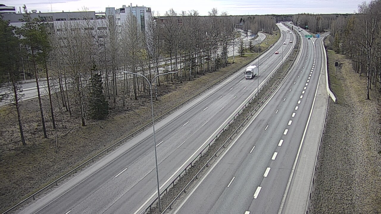 Weather Camera Image Road 4 Oulu, Kontinkangas, Oulu, Pohjois-Pohjanmaa