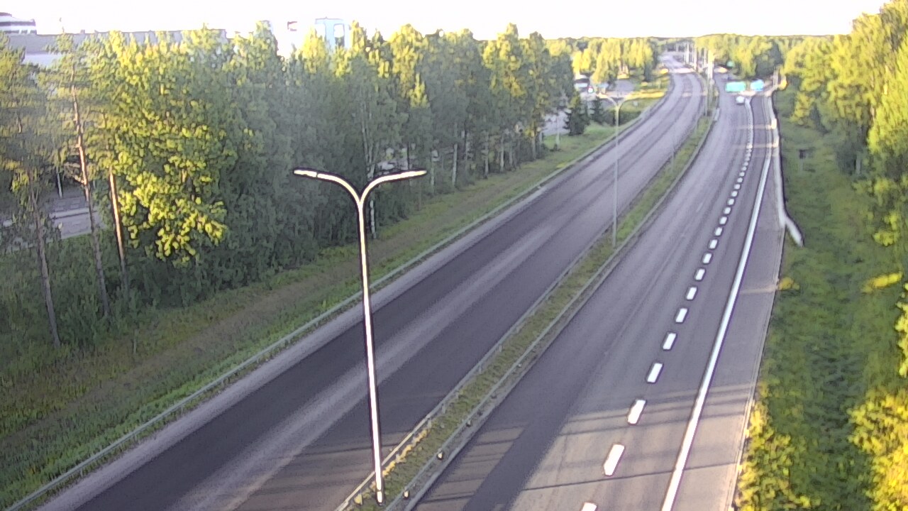 Weather Camera Image Väg 4 Uleåborg, Kontinkangas, Oulu, Pohjois-Pohjanmaa