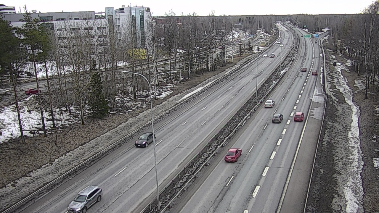 Weather Camera Image Road 4 Oulu, Kontinkangas, Oulu, Pohjois-Pohjanmaa