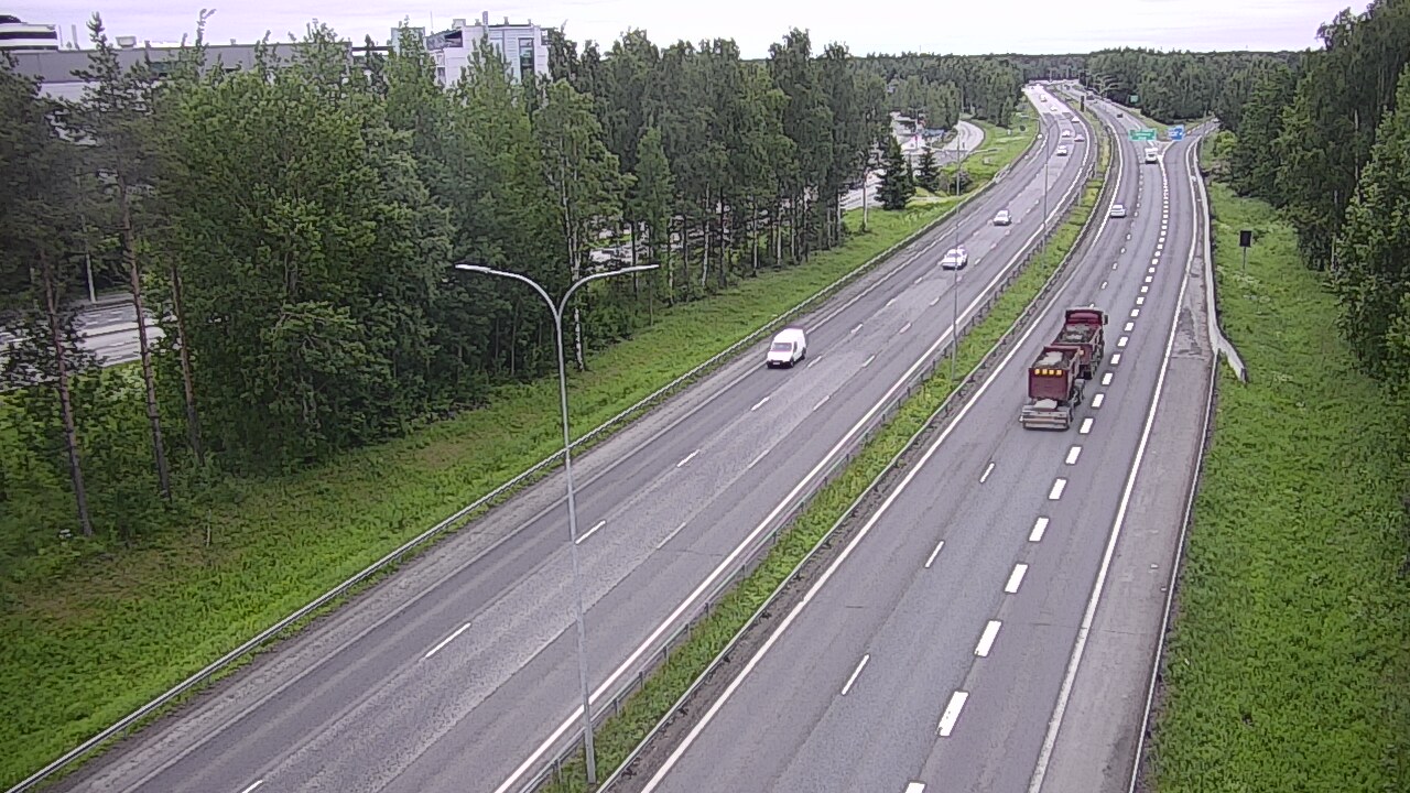 Weather Camera Image Väg 4 Uleåborg, Kontinkangas, Oulu, Pohjois-Pohjanmaa