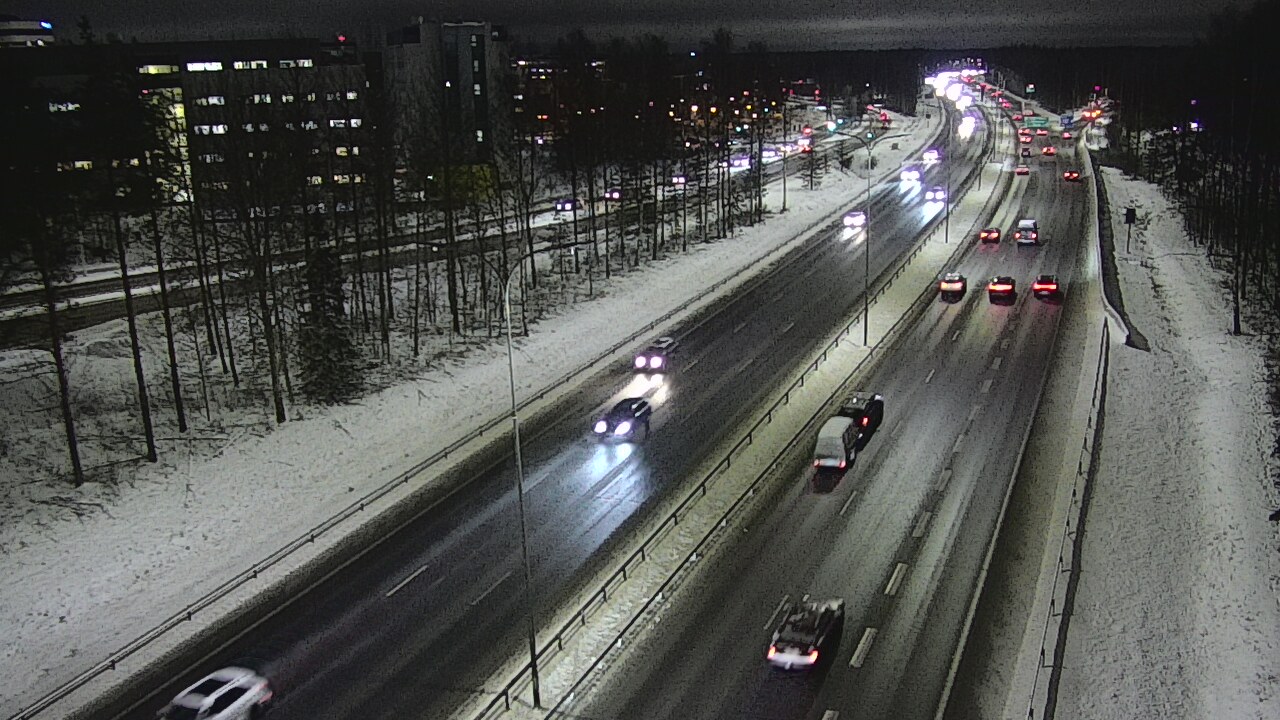 Weather Camera Image Road 4 Oulu, Kontinkangas, Oulu, Pohjois-Pohjanmaa