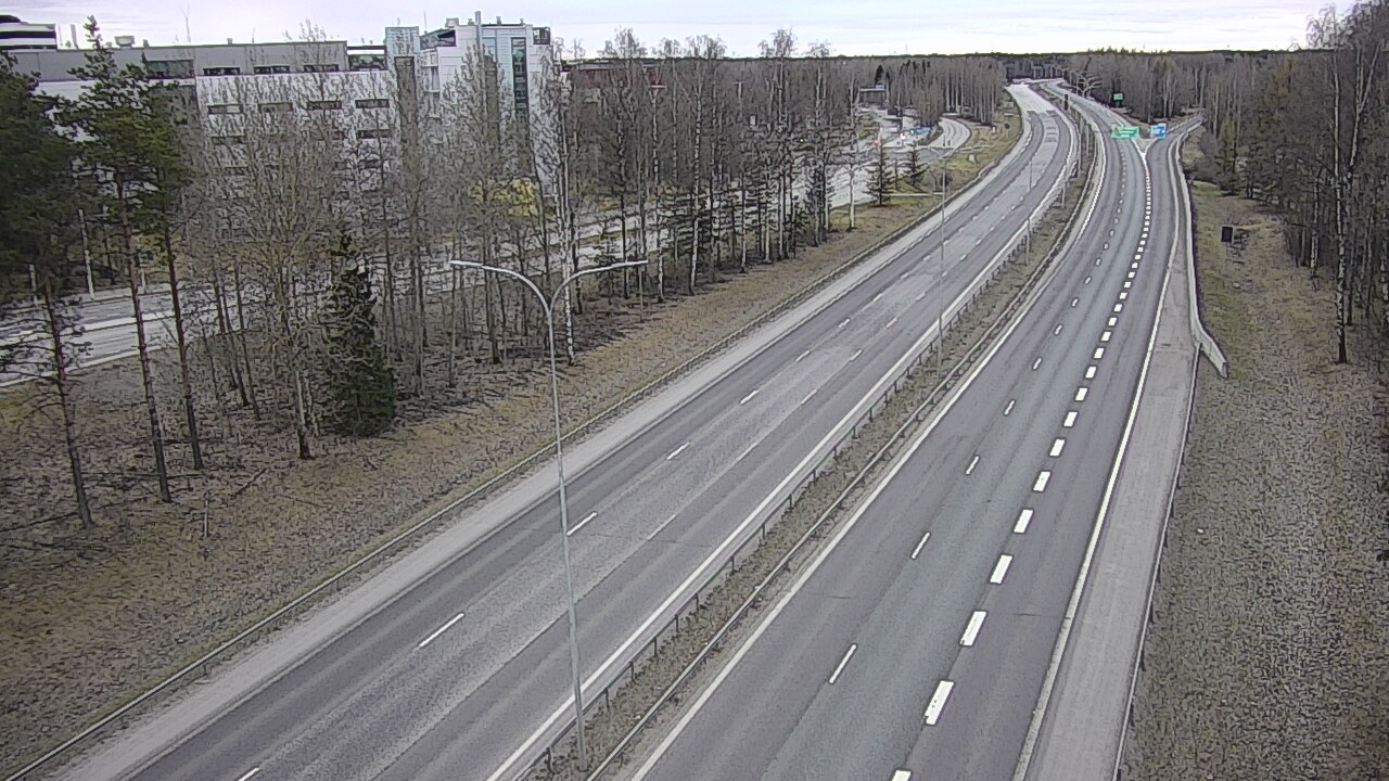 Weather Camera Image Road 4 Oulu, Kontinkangas, Oulu, Pohjois-Pohjanmaa