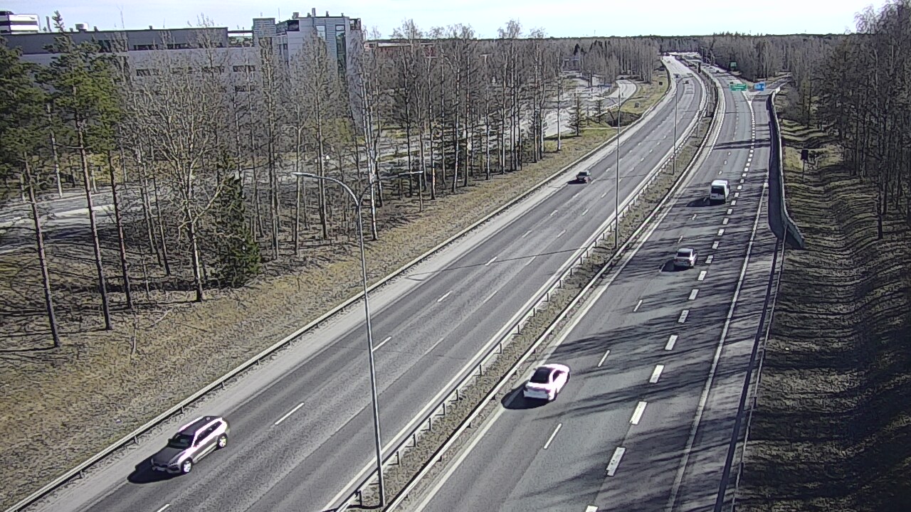 Weather Camera Image Väg 4 Uleåborg, Kontinkangas, Oulu, Pohjois-Pohjanmaa