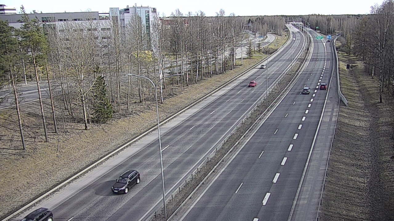Weather Camera Image Väg 4 Uleåborg, Kontinkangas, Oulu, Pohjois-Pohjanmaa