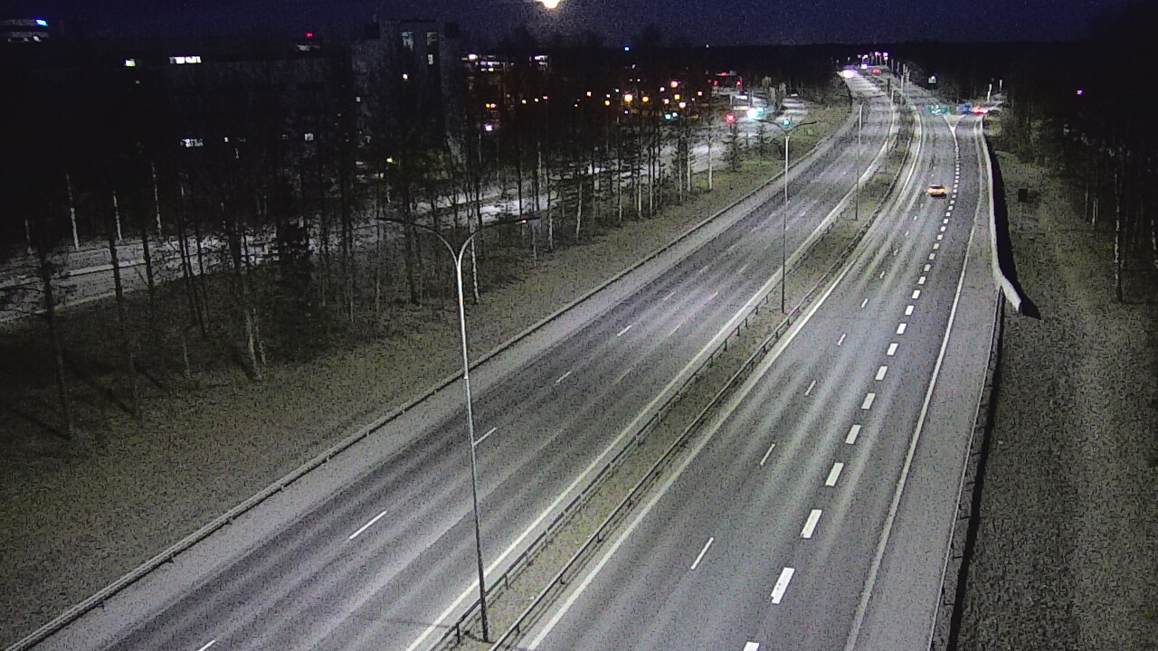 Weather Camera Image Väg 4 Uleåborg, Kontinkangas, Oulu, Pohjois-Pohjanmaa