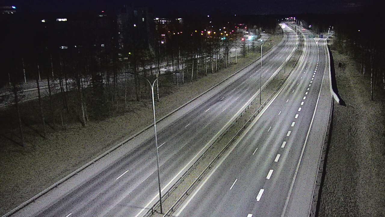 Weather Camera Image Väg 4 Uleåborg, Kontinkangas, Oulu, Pohjois-Pohjanmaa