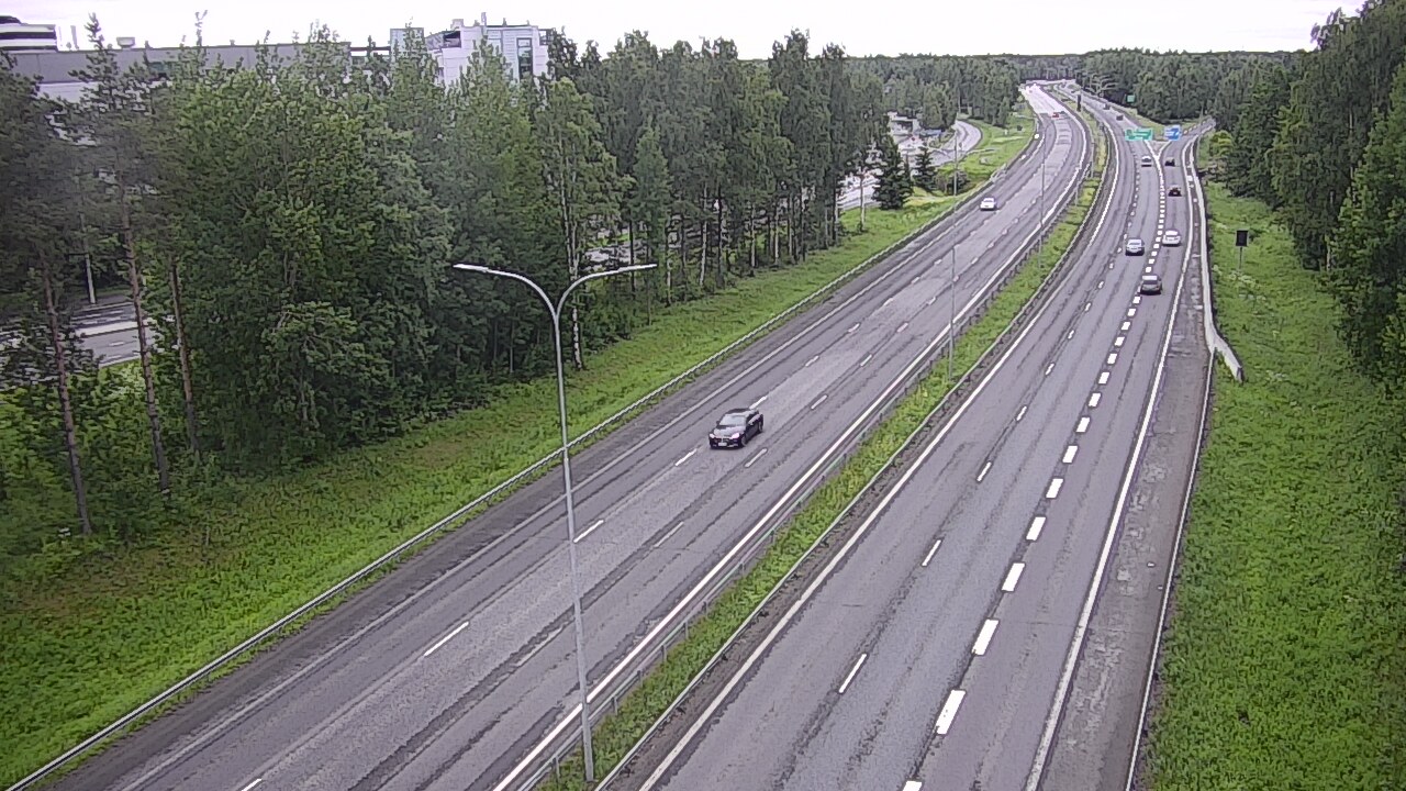 Weather Camera Image Väg 4 Uleåborg, Kontinkangas, Oulu, Pohjois-Pohjanmaa