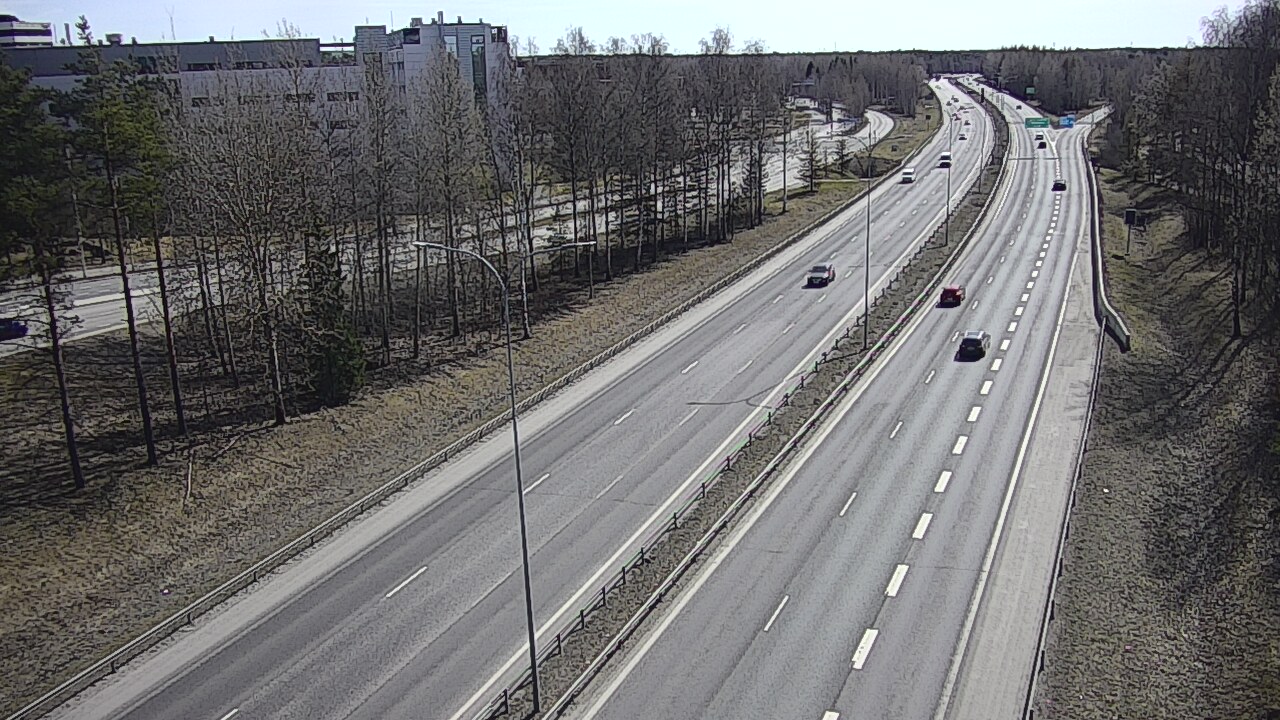 Weather Camera Image Väg 4 Uleåborg, Kontinkangas, Oulu, Pohjois-Pohjanmaa