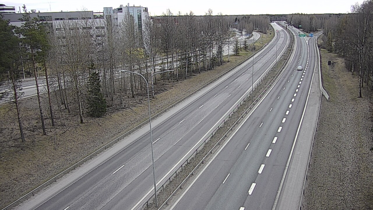 Weather Camera Image Road 4 Oulu, Kontinkangas, Oulu, Pohjois-Pohjanmaa