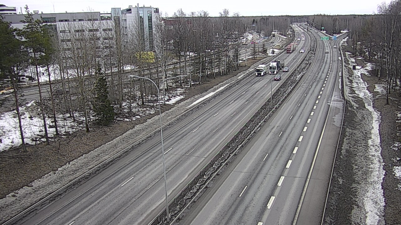 Weather Camera Image Road 4 Oulu, Kontinkangas, Oulu, Pohjois-Pohjanmaa