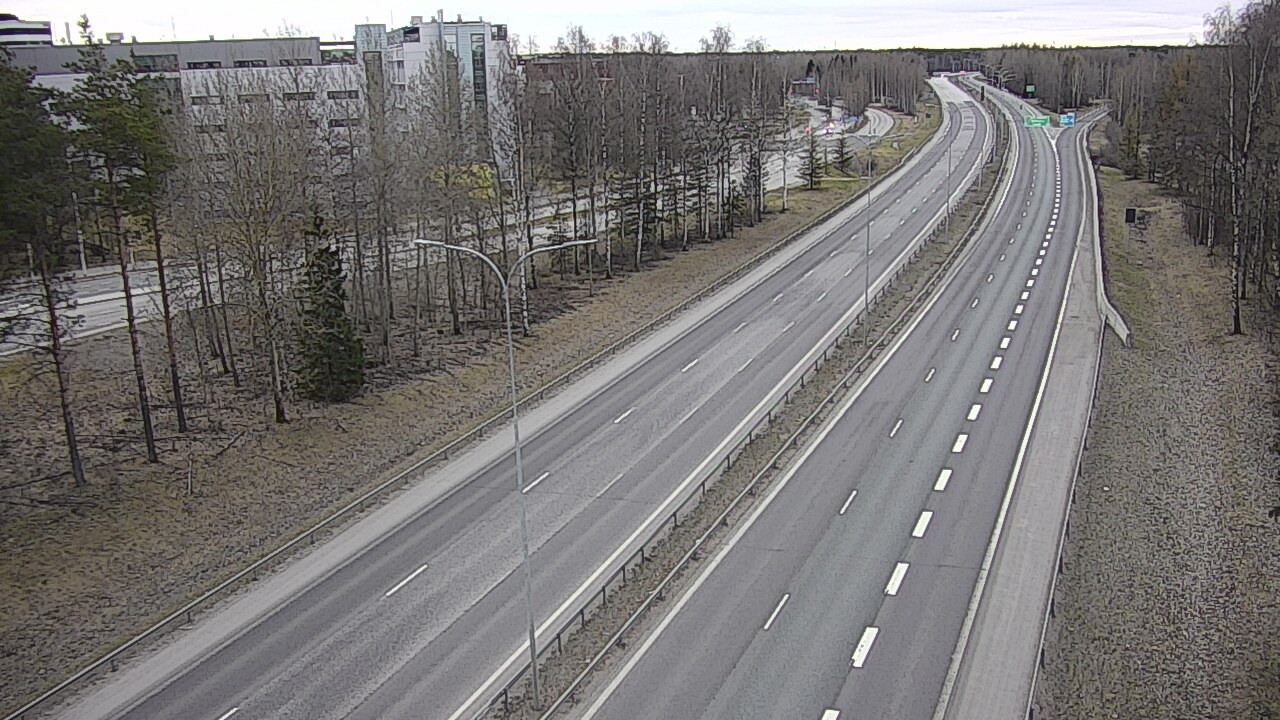 Weather Camera Image Road 4 Oulu, Kontinkangas, Oulu, Pohjois-Pohjanmaa