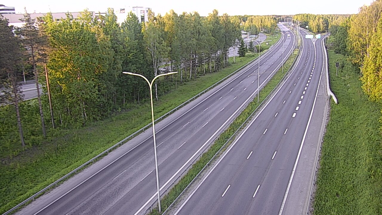 Weather Camera Image Road 4 Oulu, Kontinkangas, Oulu, Pohjois-Pohjanmaa