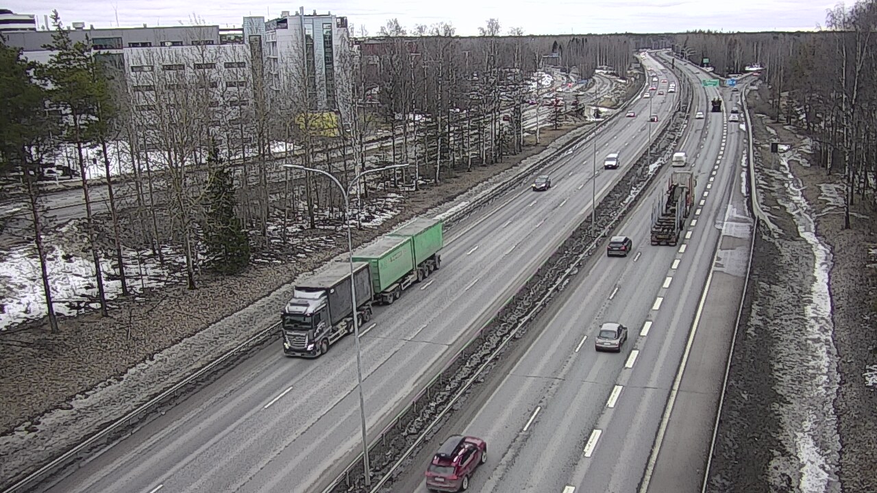 Weather Camera Image Väg 4 Uleåborg, Kontinkangas, Oulu, Pohjois-Pohjanmaa