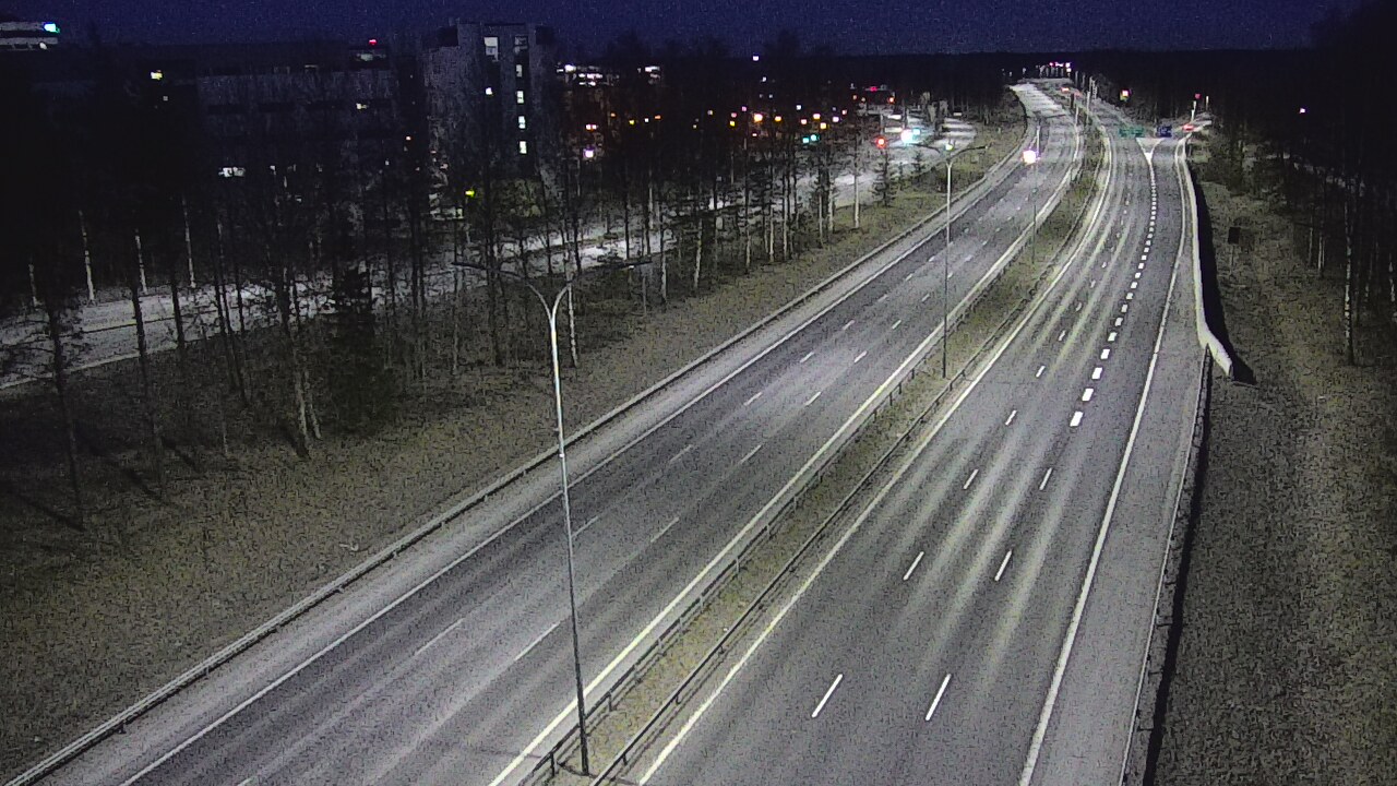 Weather Camera Image Väg 4 Uleåborg, Kontinkangas, Oulu, Pohjois-Pohjanmaa