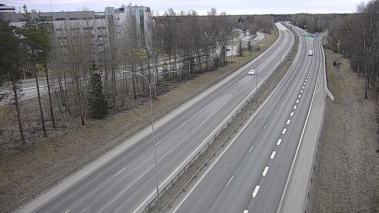 Weather Camera Image Road 4 Oulu, Kontinkangas, Oulu, Pohjois-Pohjanmaa