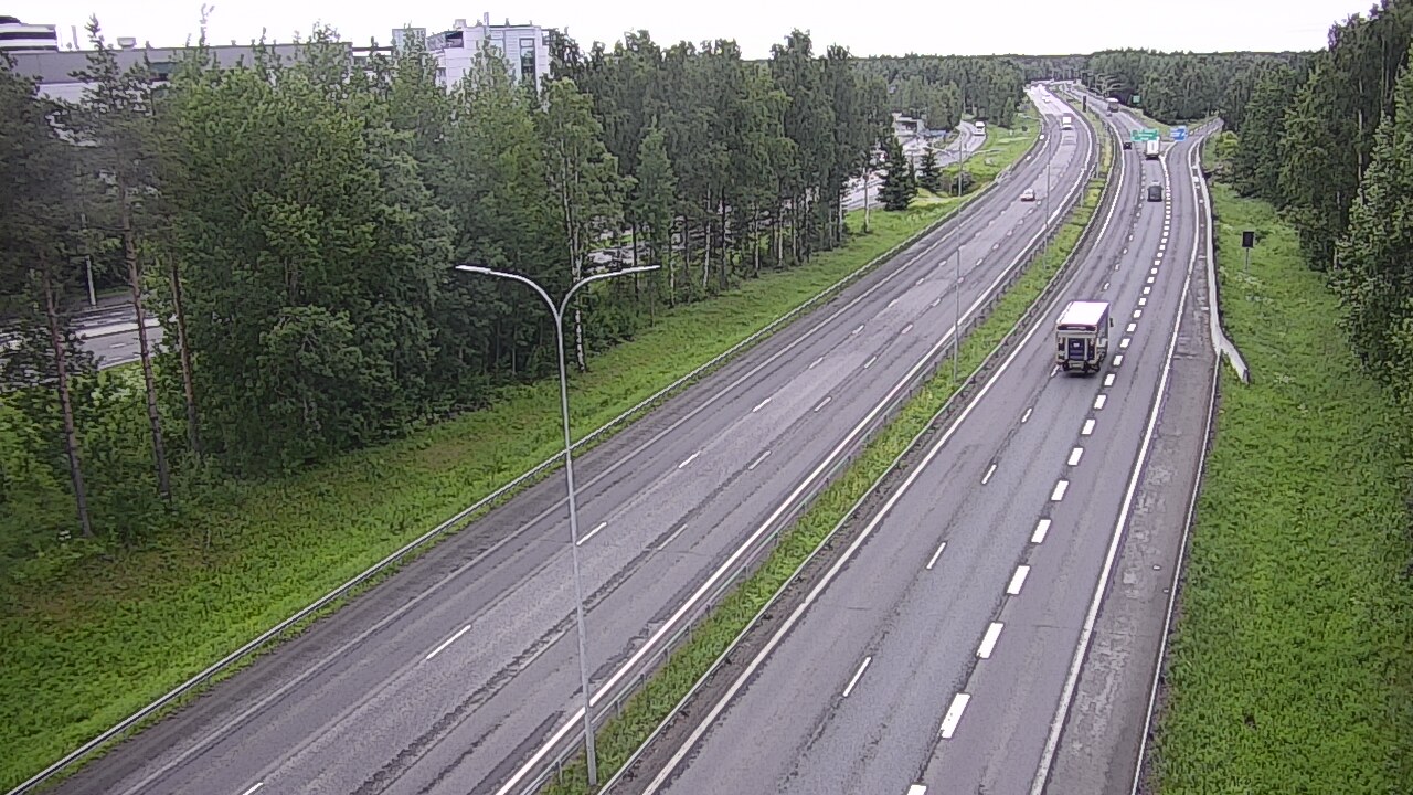 Weather Camera Image Väg 4 Uleåborg, Kontinkangas, Oulu, Pohjois-Pohjanmaa