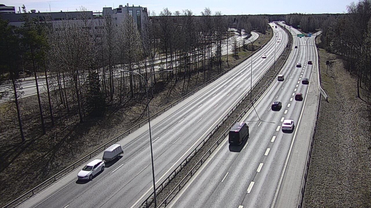 Weather Camera Image Väg 4 Uleåborg, Kontinkangas, Oulu, Pohjois-Pohjanmaa