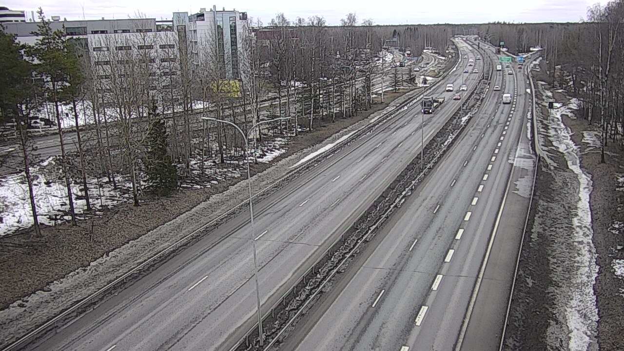 Weather Camera Image Road 4 Oulu, Kontinkangas, Oulu, Pohjois-Pohjanmaa