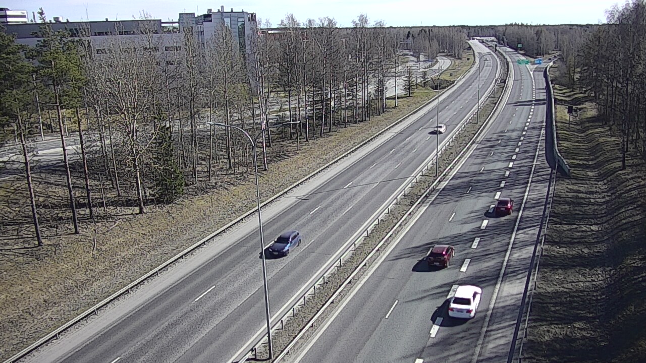Weather Camera Image Väg 4 Uleåborg, Kontinkangas, Oulu, Pohjois-Pohjanmaa