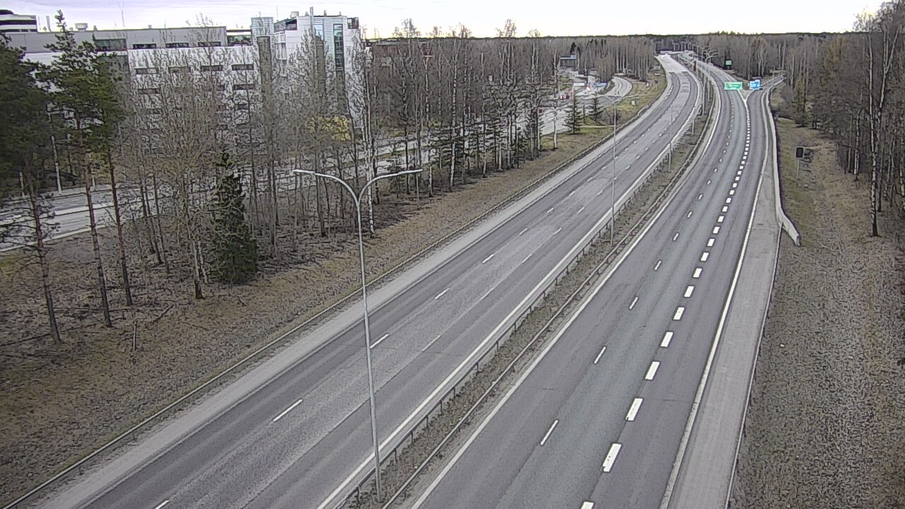 Weather Camera Image Road 4 Oulu, Kontinkangas, Oulu, Pohjois-Pohjanmaa