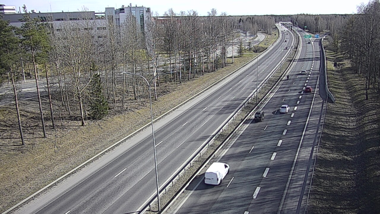 Weather Camera Image Väg 4 Uleåborg, Kontinkangas, Oulu, Pohjois-Pohjanmaa
