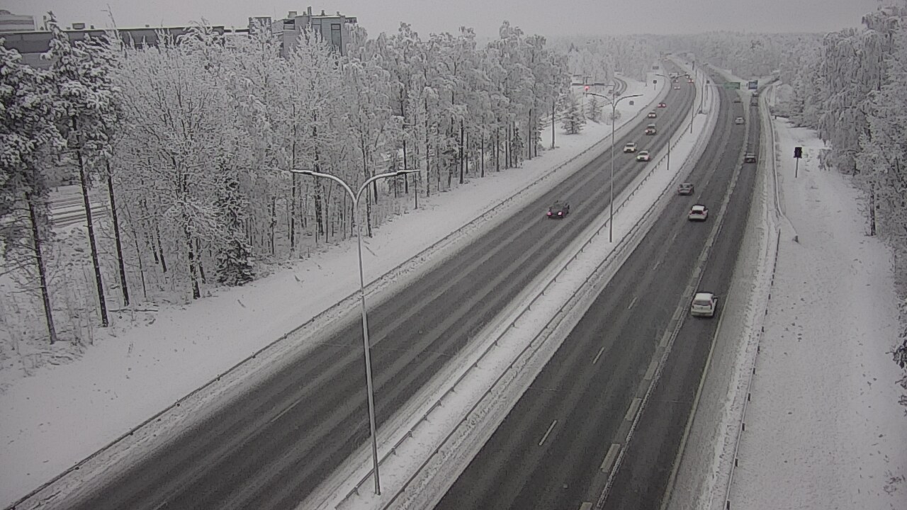 Weather Camera Image Road 4 Oulu, Kontinkangas, Oulu, Pohjois-Pohjanmaa