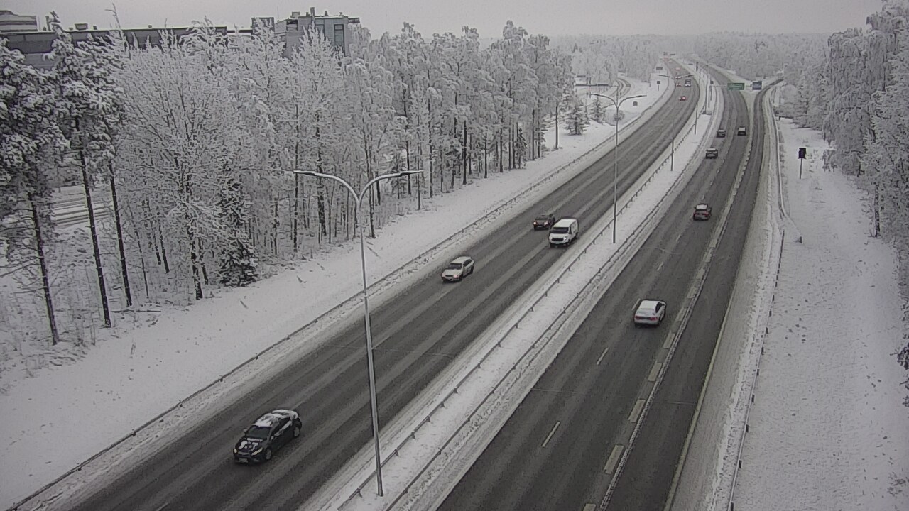 Weather Camera Image Road 4 Oulu, Kontinkangas, Oulu, Pohjois-Pohjanmaa