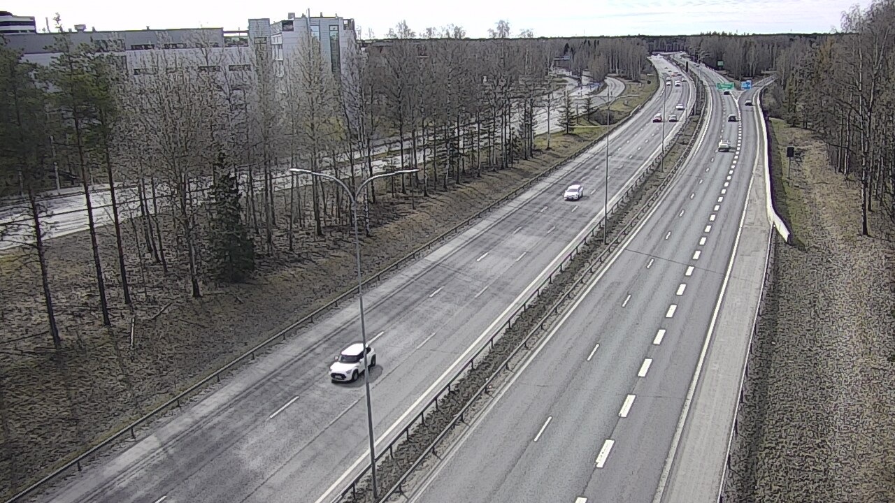 Weather Camera Image Road 4 Oulu, Kontinkangas, Oulu, Pohjois-Pohjanmaa
