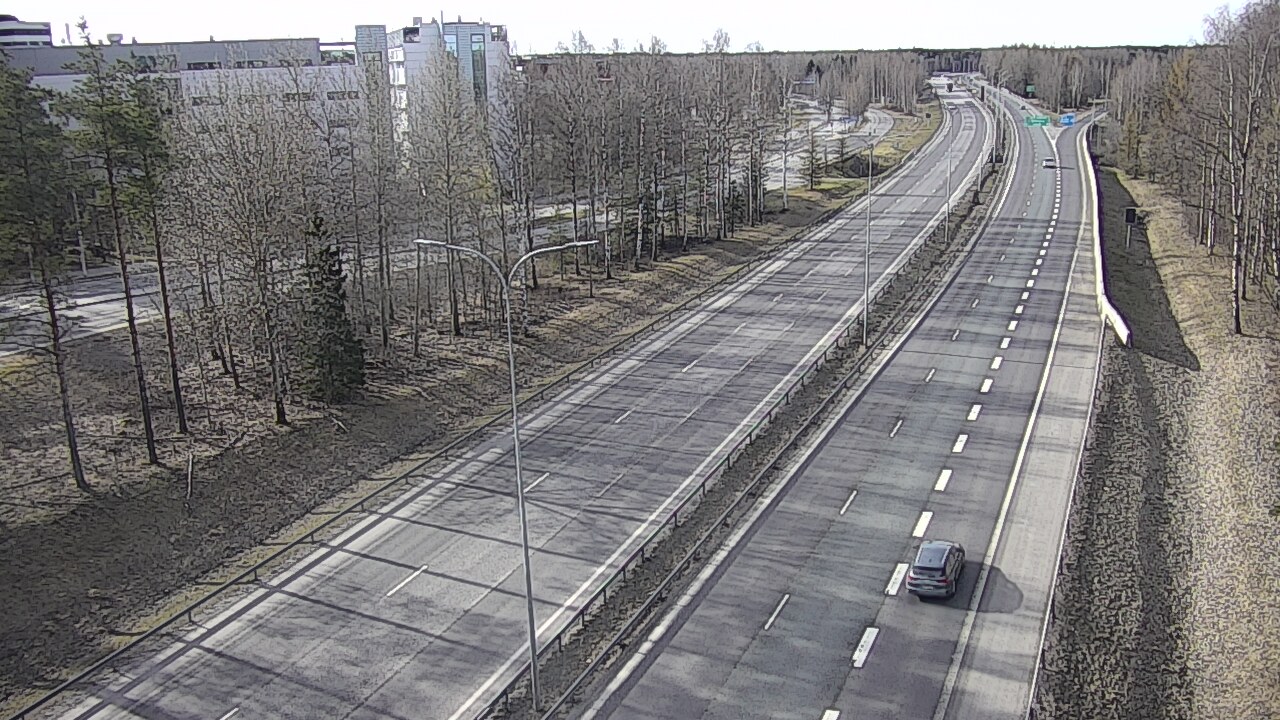 Weather Camera Image Väg 4 Uleåborg, Kontinkangas, Oulu, Pohjois-Pohjanmaa